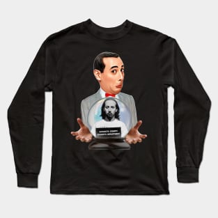 Pee Wee Herman Mugshot Long Sleeve T-Shirt